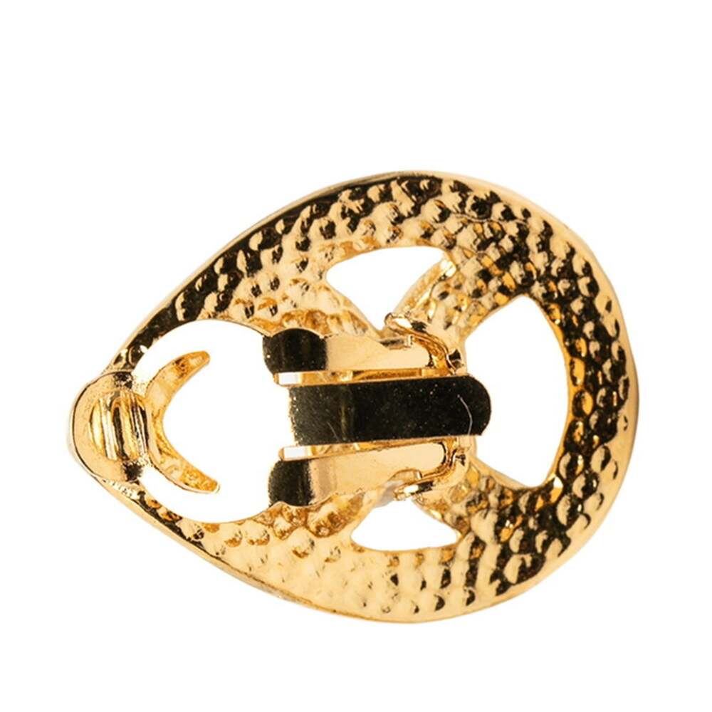 Chanel Cc Logo Clip-On Earrings Metal #229118C69B - Picture 3 of 3